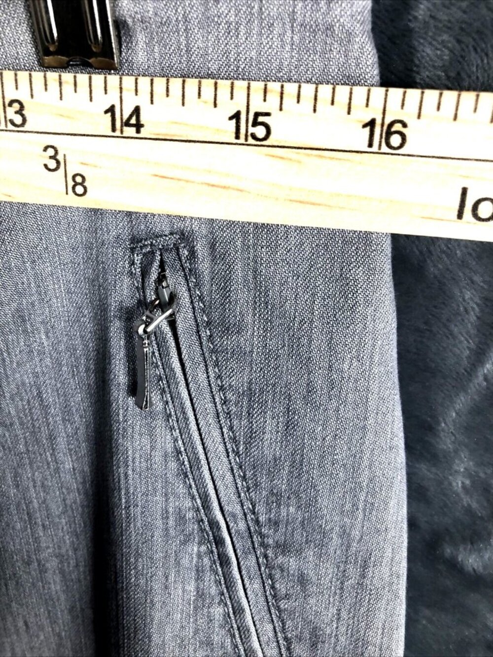 Charter Club Womens Gray High-Waist Straight-Leg Dress Pants With Zip Pockets 16 - Picture 7 of 16